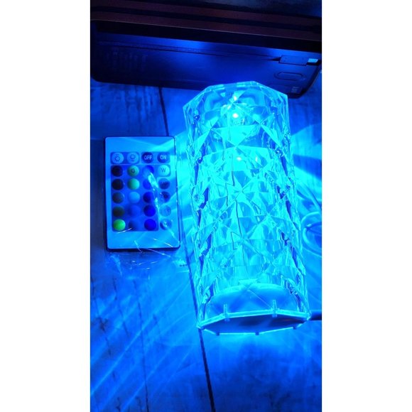 Rose Diamond LED USB Charging Mood Light Multiple Color Remote Lamp - Picture 5 of 16